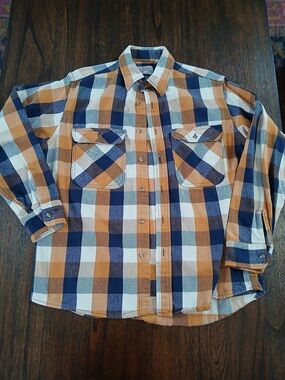 Vintage 80’s Private Property  Western Cowboy Long Sleeve Flannel Shirt Jacket